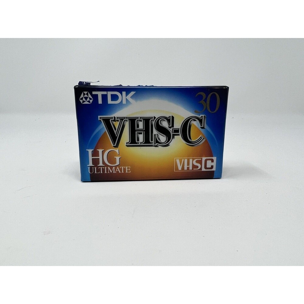 TDK VHS-C HG Ultimate 30 Camcorder Cassette Blank Recording Tape New